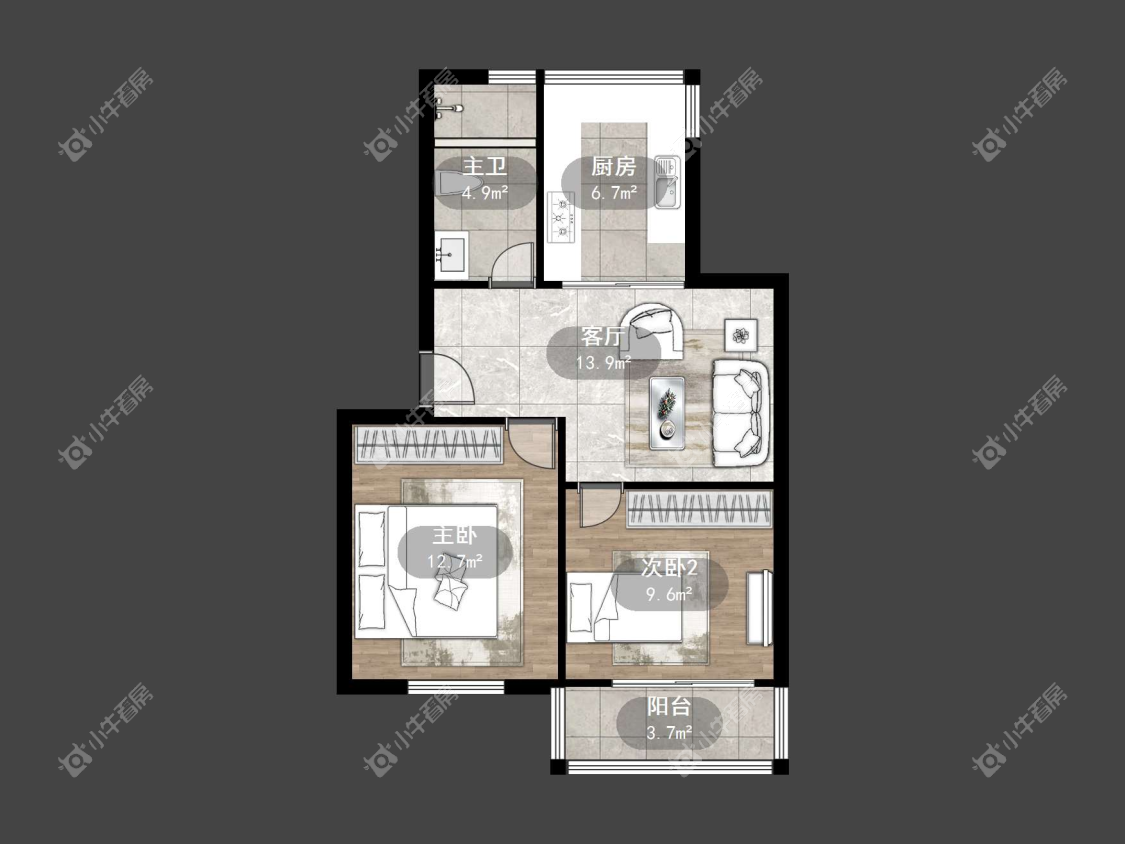 镇江万善园一村在售二手房源户型图_小牛看房