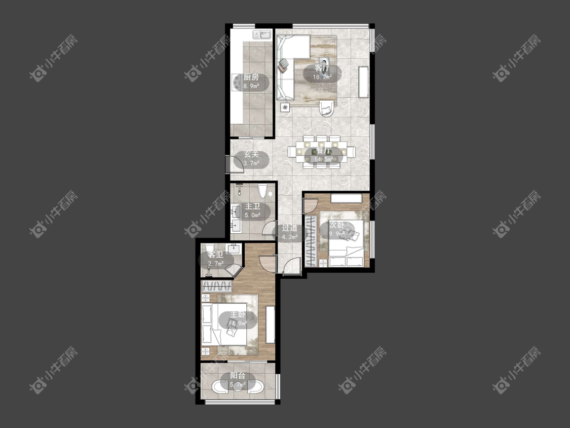 镇江凤翔花园在售二手房源户型图_小牛看房