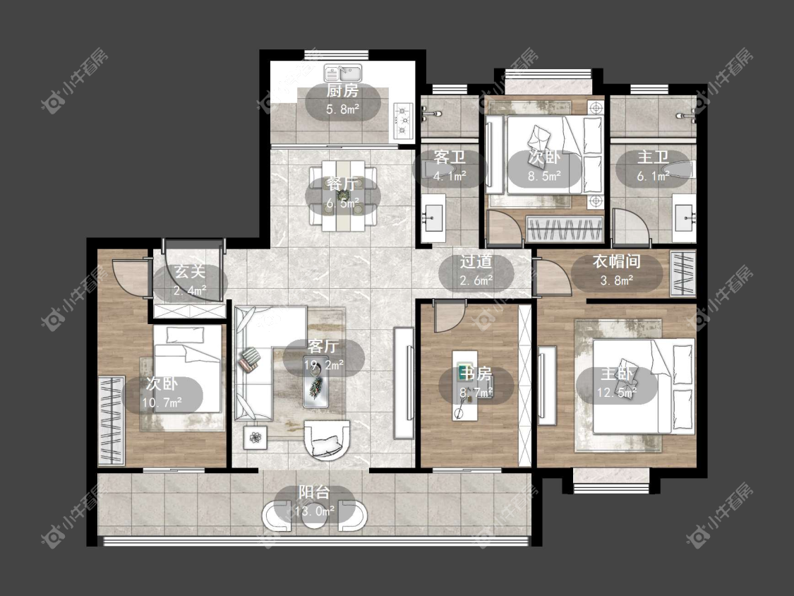 镇江凤林府在售二手房源户型图_小牛看房