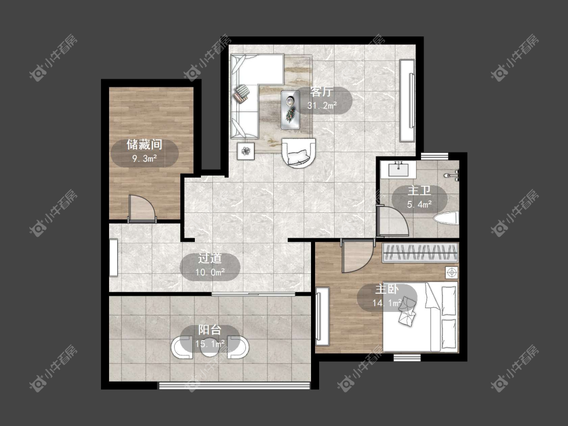 镇江新香草苑在售二手房源户型图_小牛看房