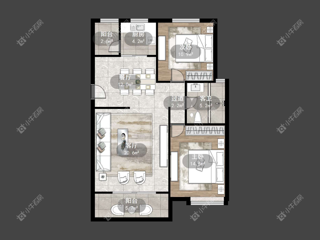 镇江缇香花园二期在售二手房源户型图_小牛看房