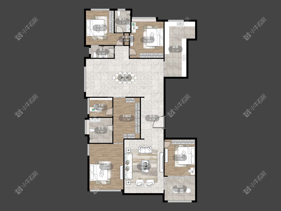 镇江恒大城在售二手房源户型图_小牛看房