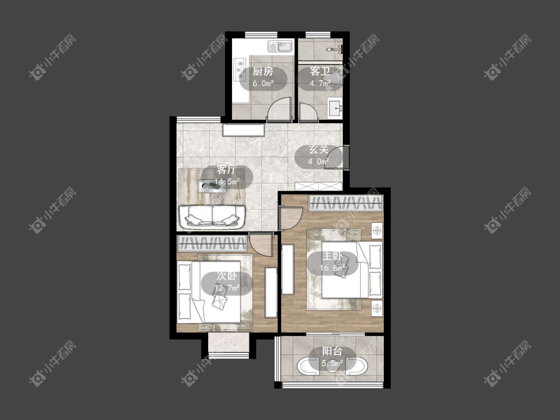 镇江凰嘉花苑在售二手房源户型图_小牛看房