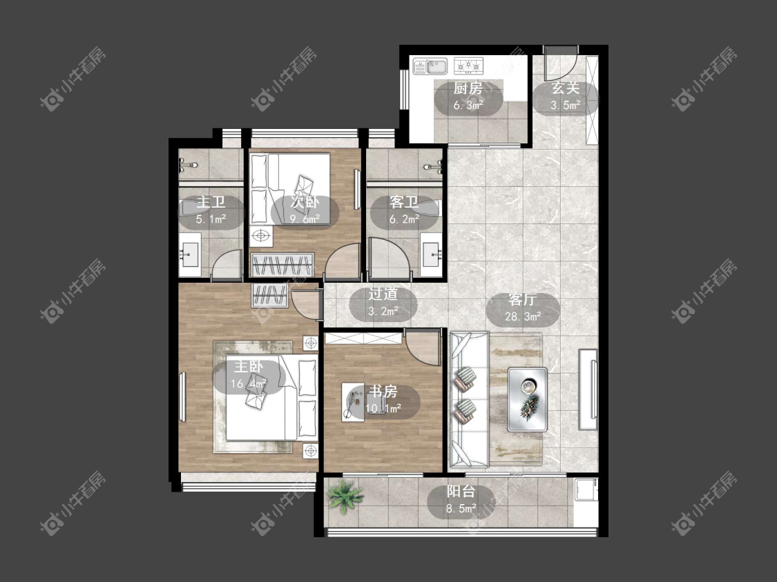 镇江碧桂园樾府在售二手房源户型图_小牛看房