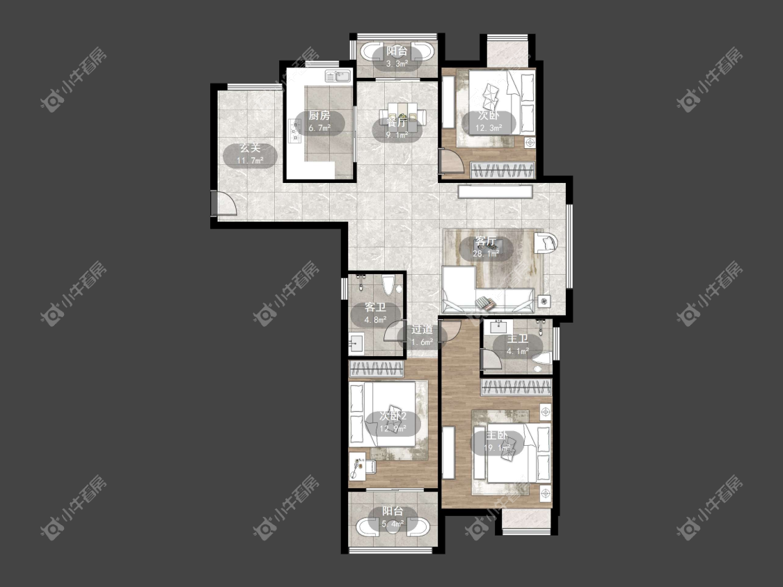 镇江国信宜和在售二手房源户型图_小牛看房