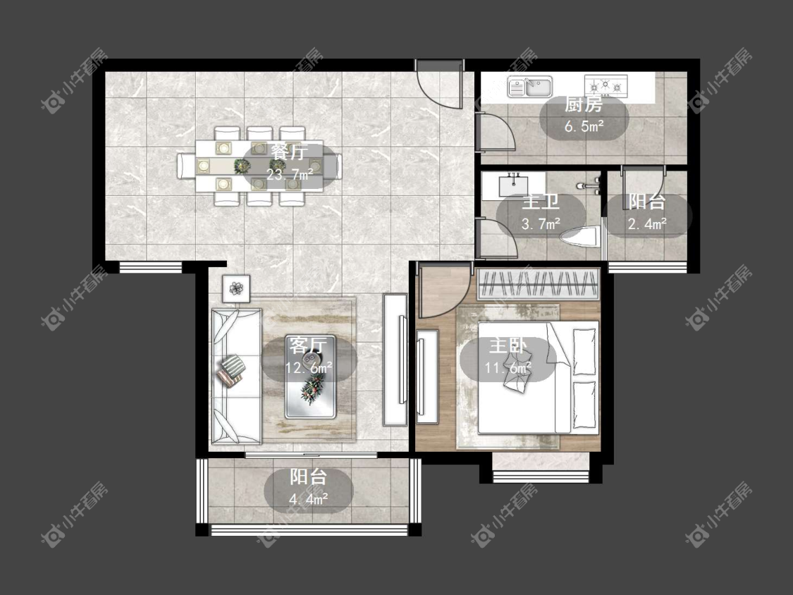 镇江天悦名城在售二手房源户型图_小牛看房