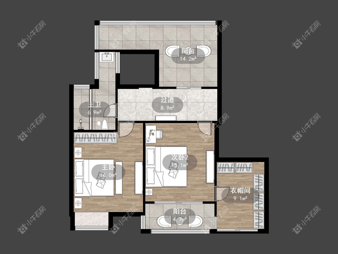 镇江江南人家在售二手房源户型图_小牛看房