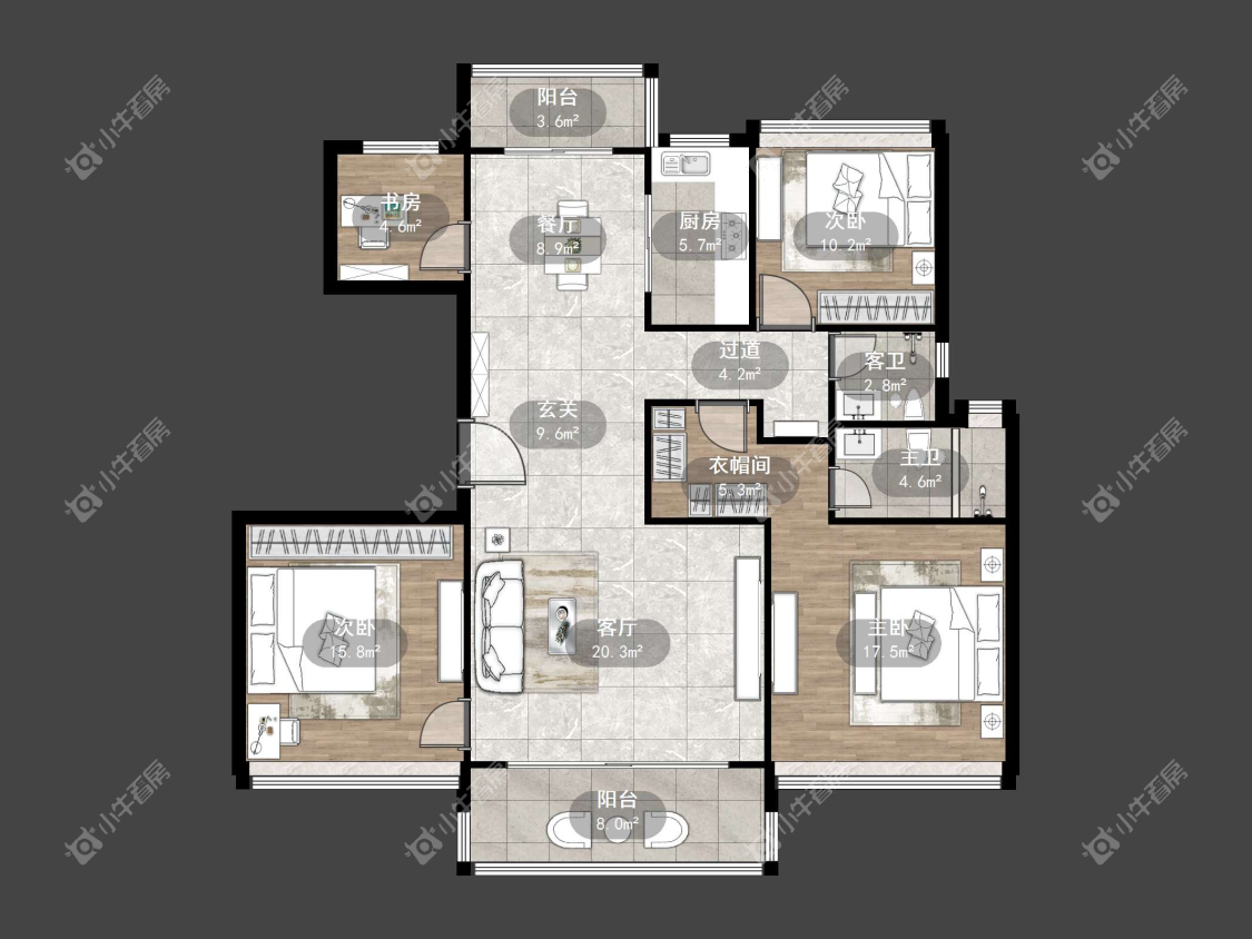 镇江碧桂园樾府在售二手房源户型图_小牛看房