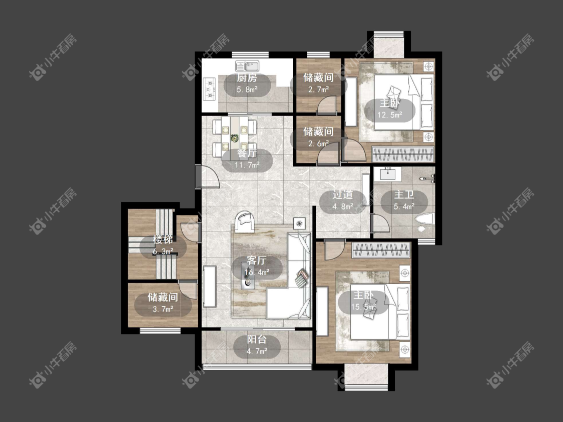 镇江普善人家在售二手房源户型图_小牛看房