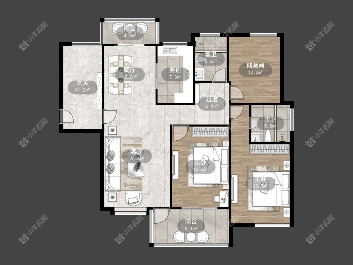 镇江国信宜和在售二手房源户型图_小牛看房