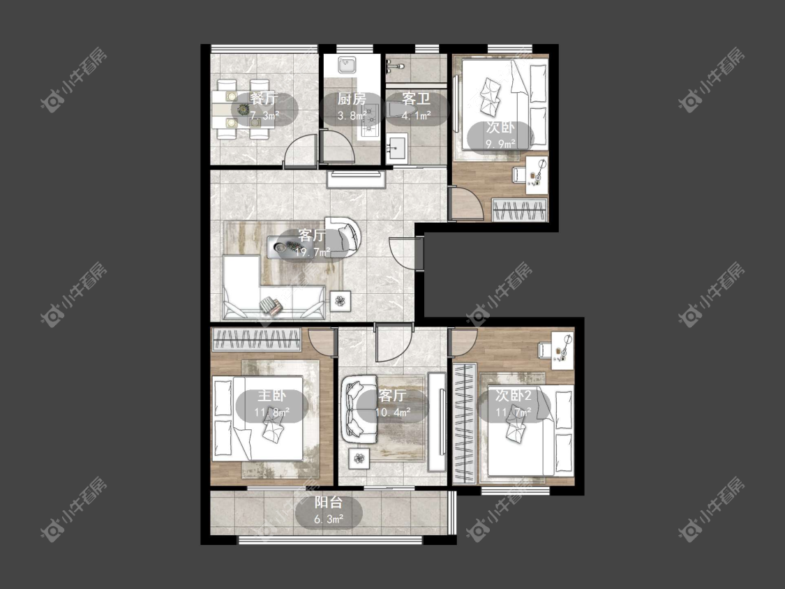 镇江小定船在售二手房源户型图_小牛看房