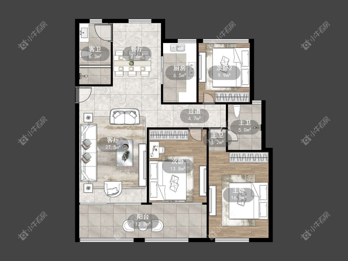 镇江嘉源首府在售二手房源户型图_小牛看房
