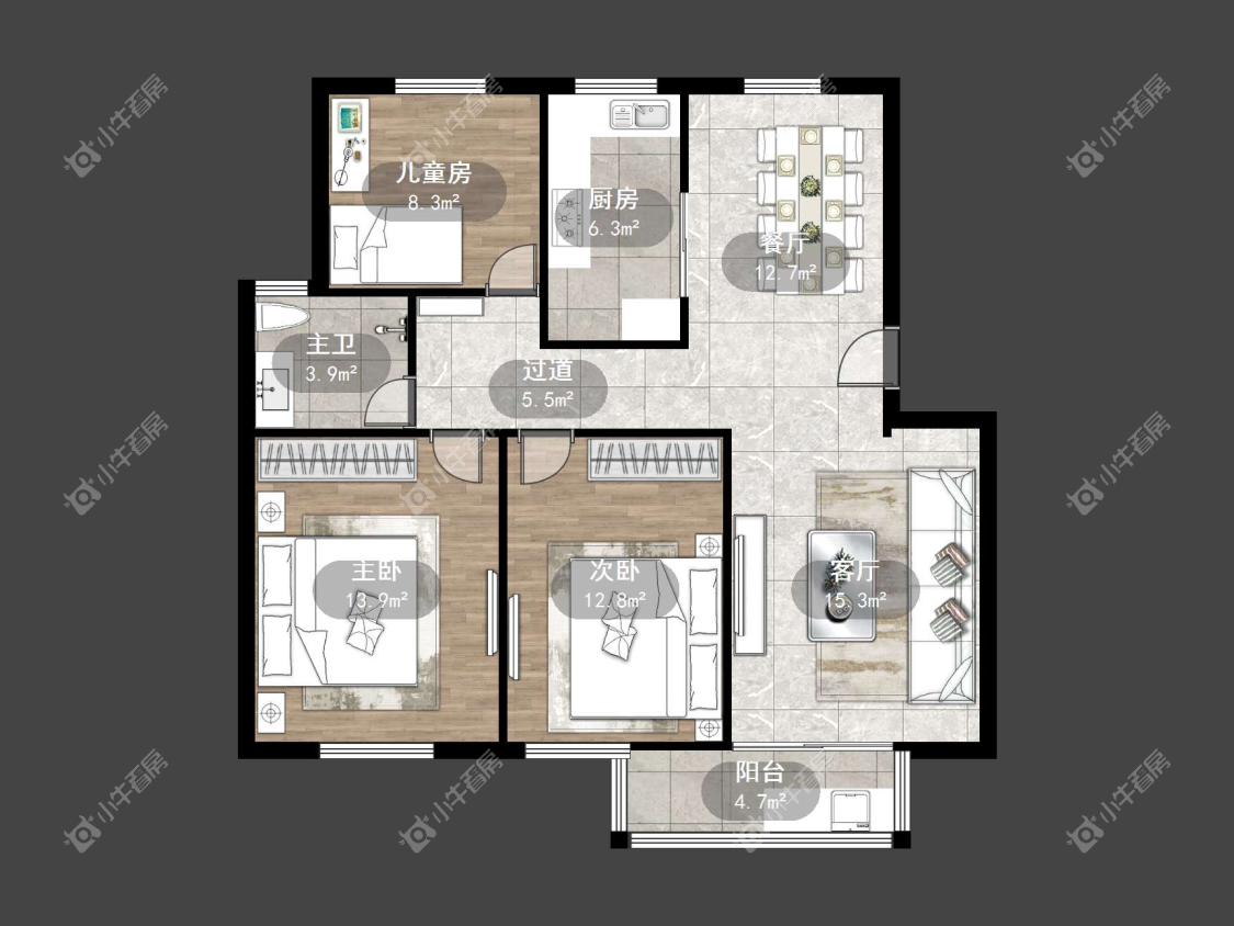 镇江新新家园在售二手房源户型图_小牛看房