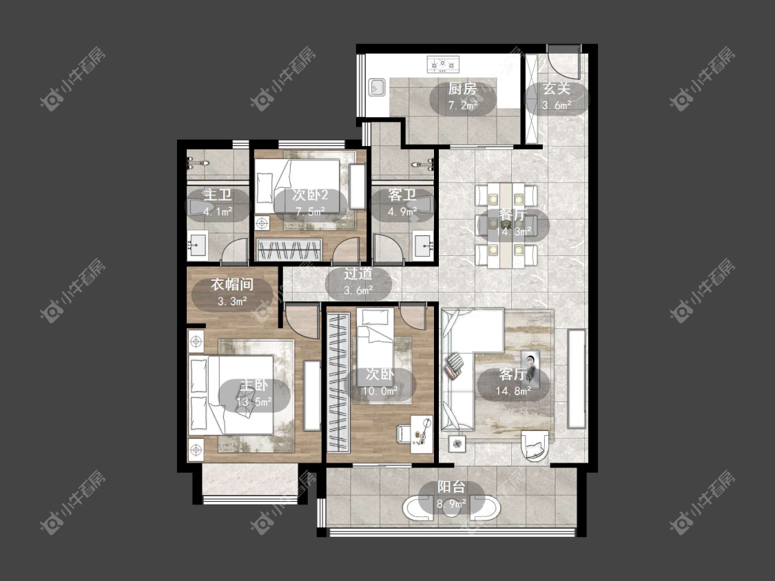 镇江凤熹台在售二手房源户型图_小牛看房