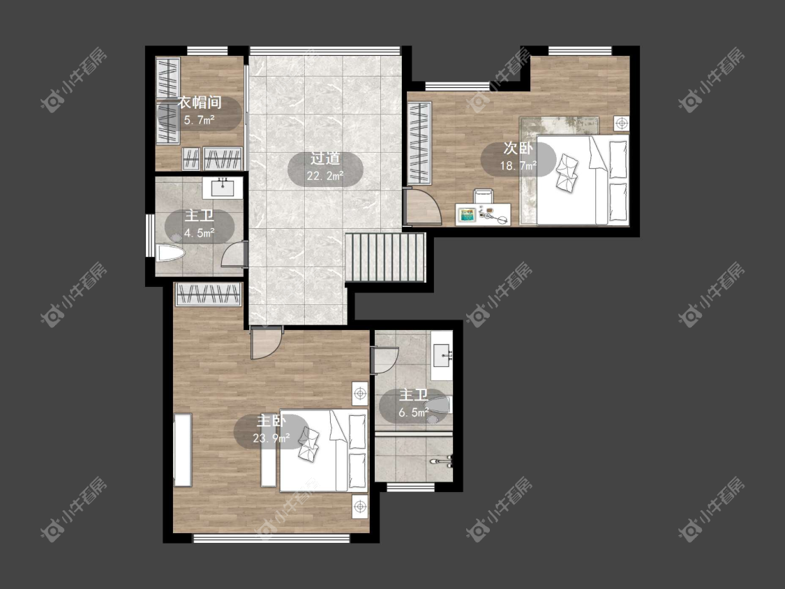 镇江天波城别墅区在售二手房源户型图_小牛看房