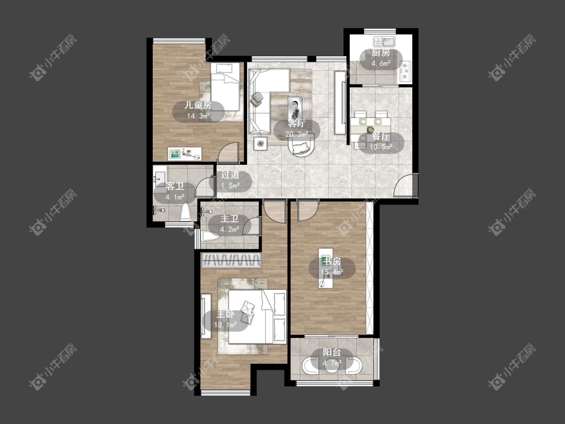 镇江江南人家在售二手房源户型图_小牛看房