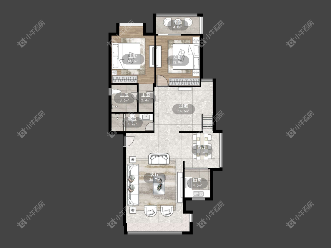 镇江凤翔花园在售二手房源户型图_小牛看房