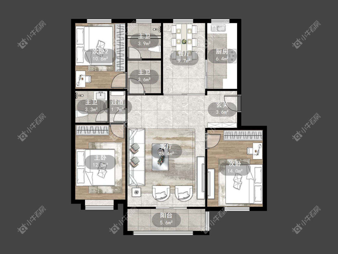 镇江香草苑在售二手房源户型图_小牛看房