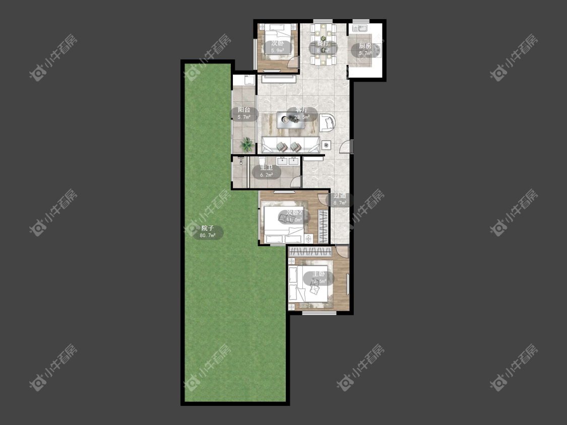 镇江丹凤国际在售二手房源户型图_小牛看房