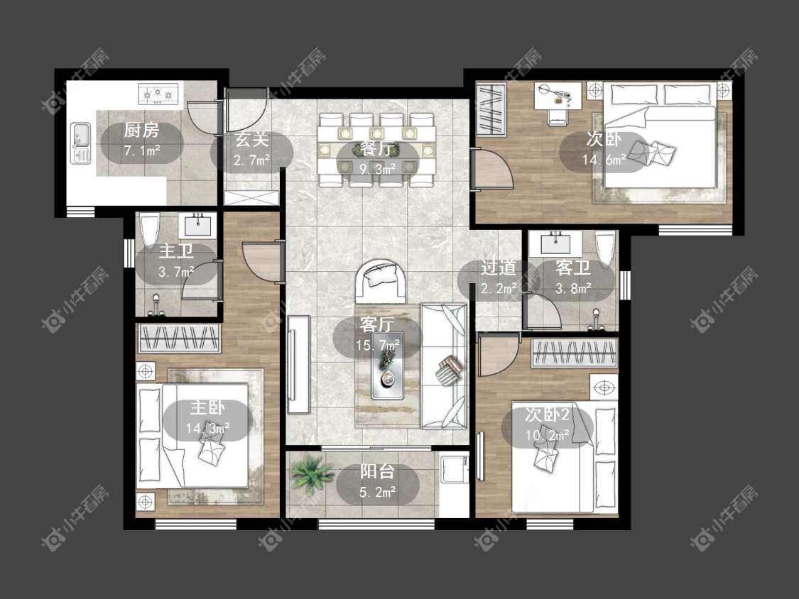镇江吾悦华府（丹阳）在售二手房源户型图_小牛看房