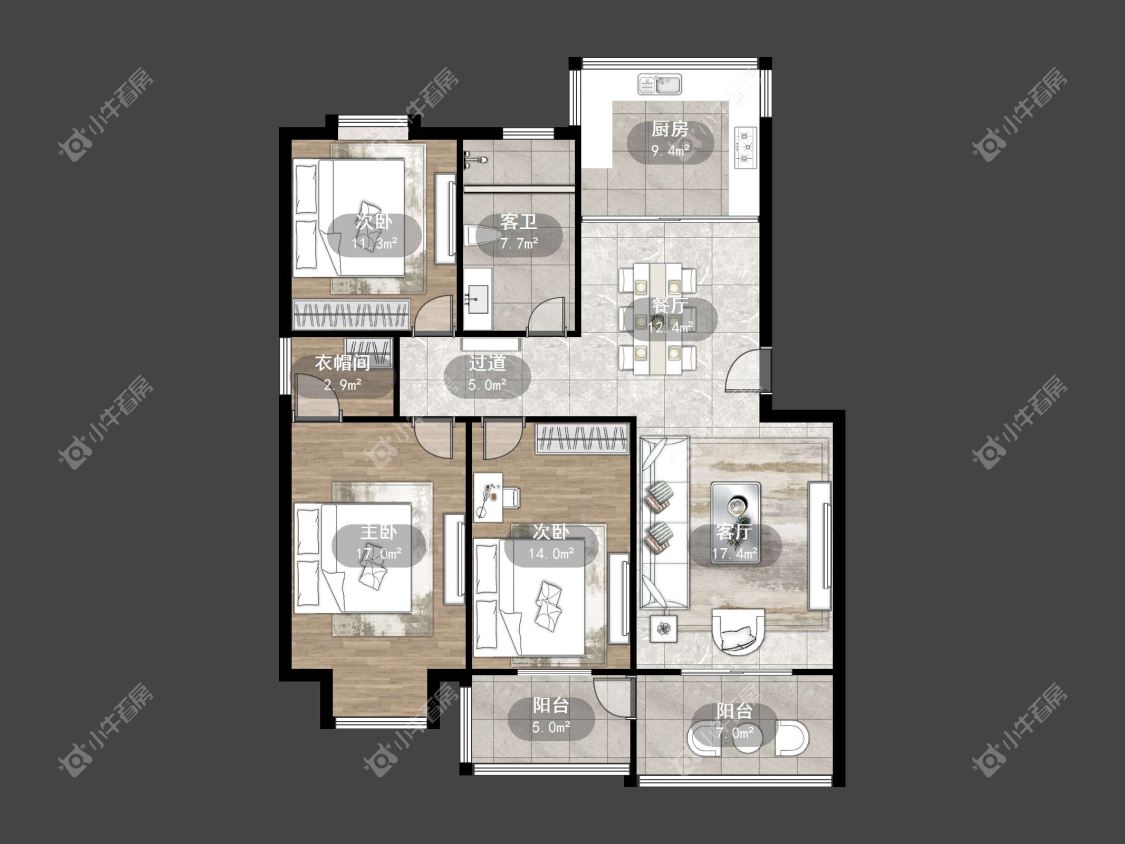 镇江新世纪花园（丹阳）在售二手房源户型图_小牛看房