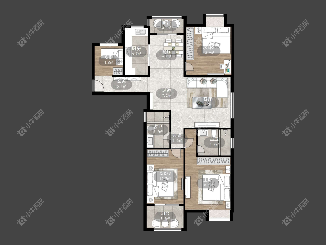 镇江国信宜和在售二手房源户型图_小牛看房