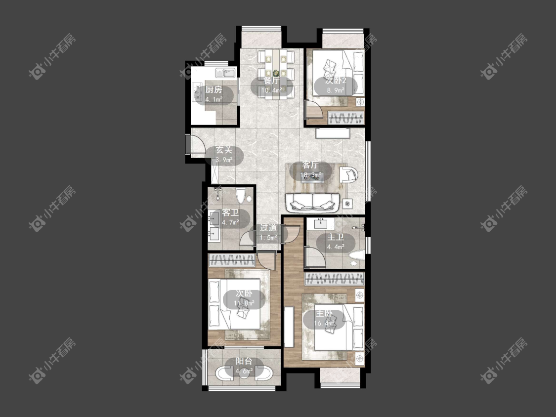 镇江国信宜和在售二手房源户型图_小牛看房