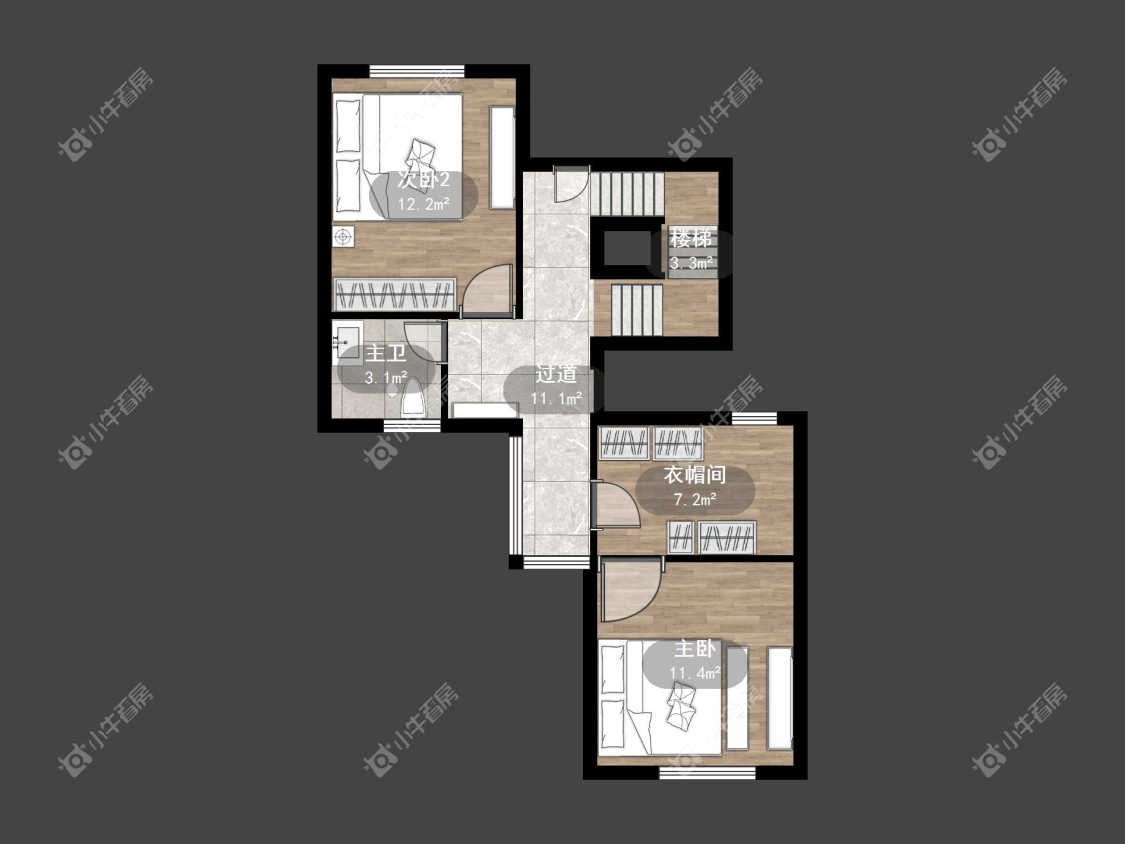 镇江大亚第一城别墅在售二手房源户型图_小牛看房