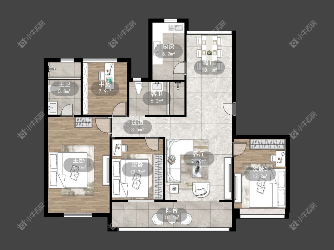 镇江爱家尚城在售二手房源户型图_小牛看房