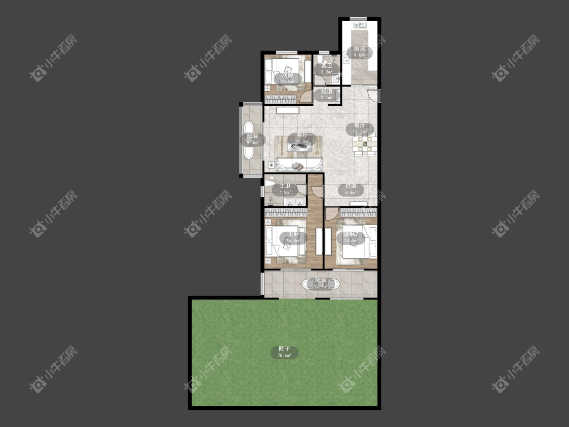 镇江万善上院在售二手房源户型图_小牛看房