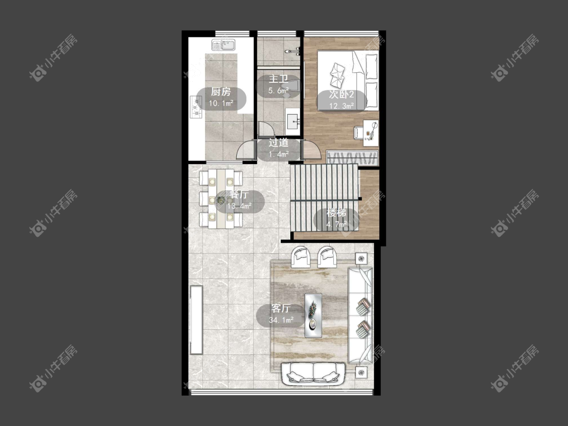 镇江商业街在售二手房源户型图_小牛看房