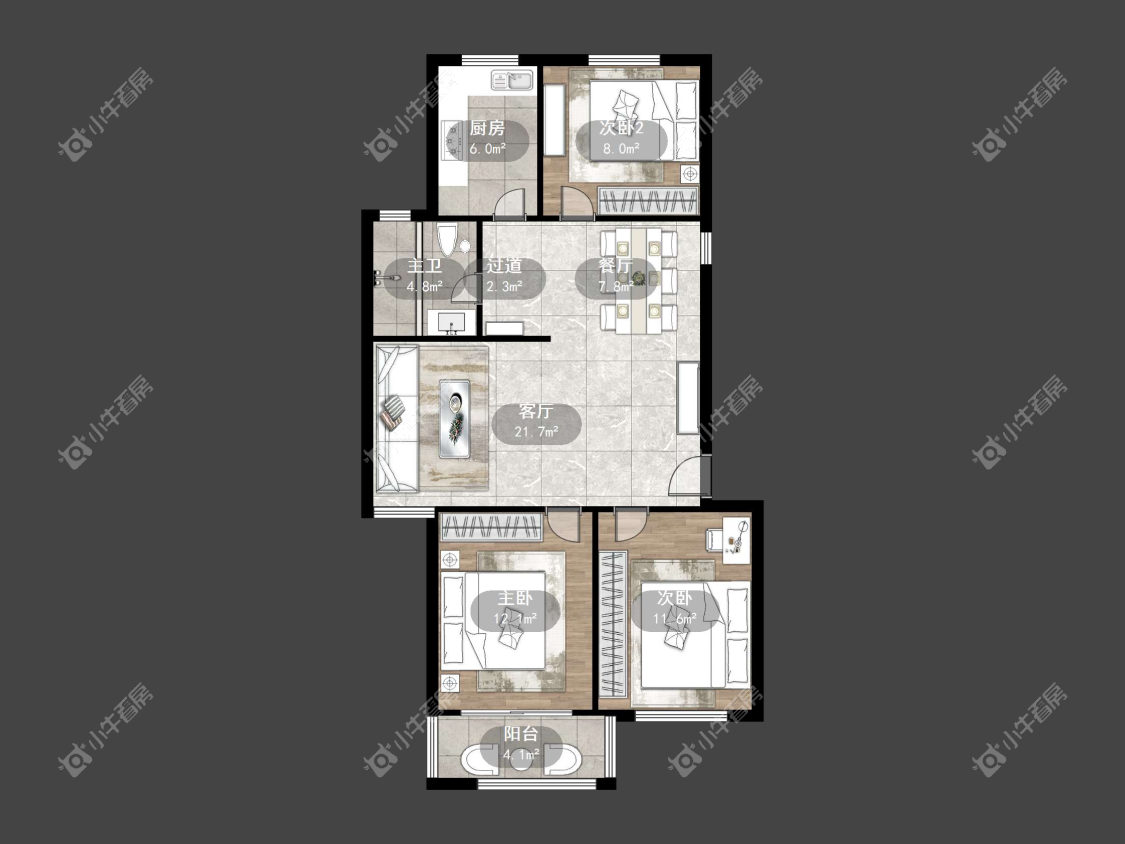 镇江农行宿舍楼（丹阳）在售二手房源户型图_小牛看房