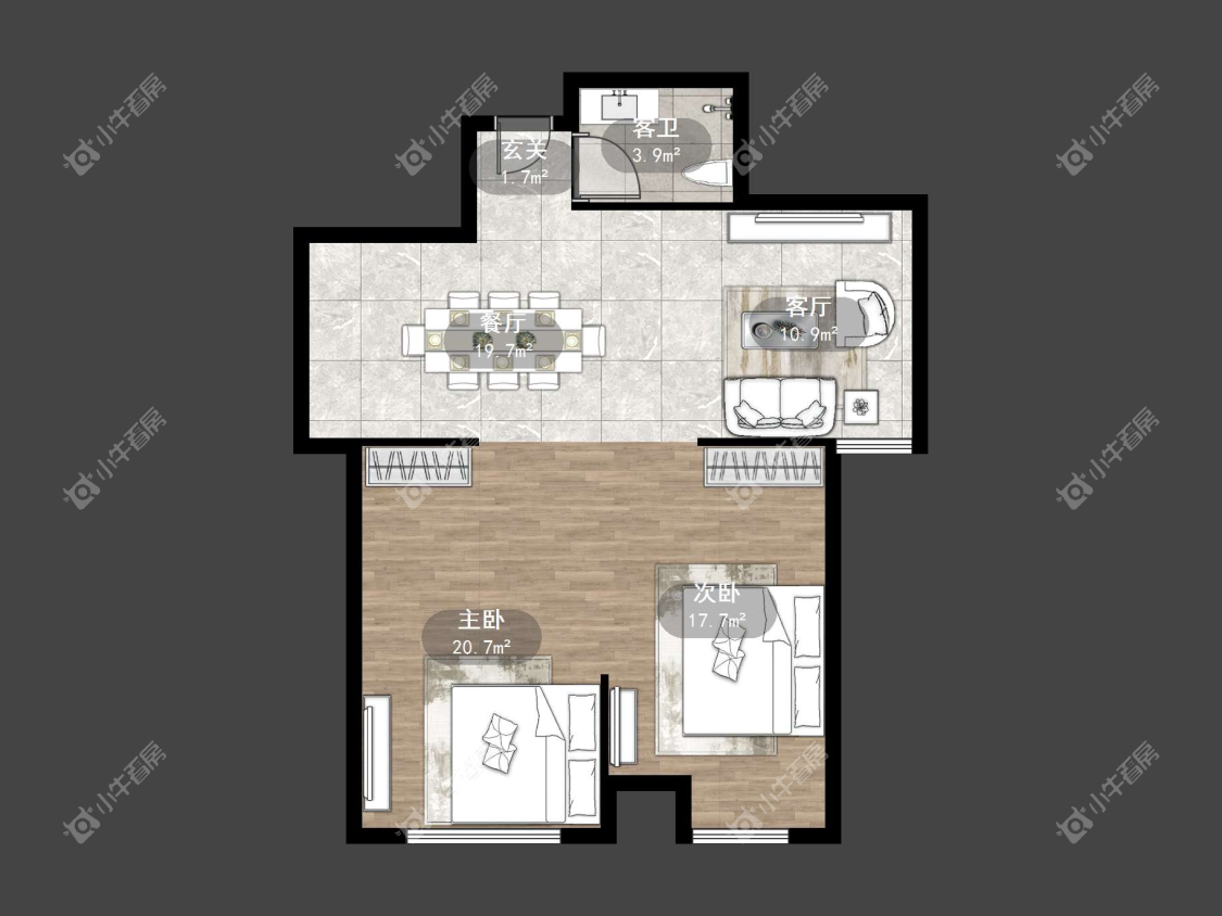 镇江丹凤国际在售二手房源户型图_小牛看房