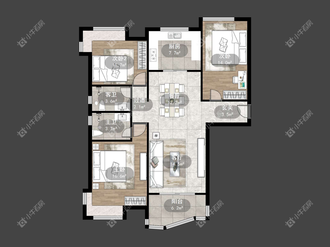 镇江碧桂园在售二手房源户型图_小牛看房