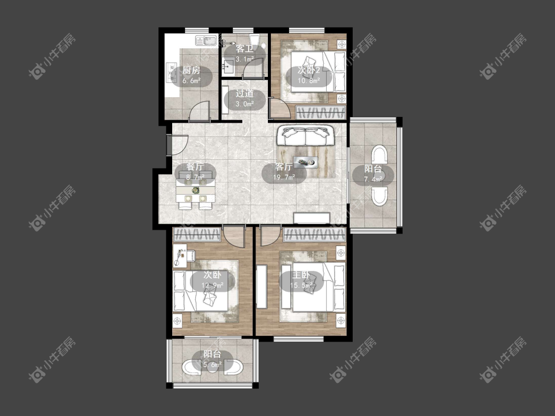镇江凤凰郡在售二手房源户型图_小牛看房
