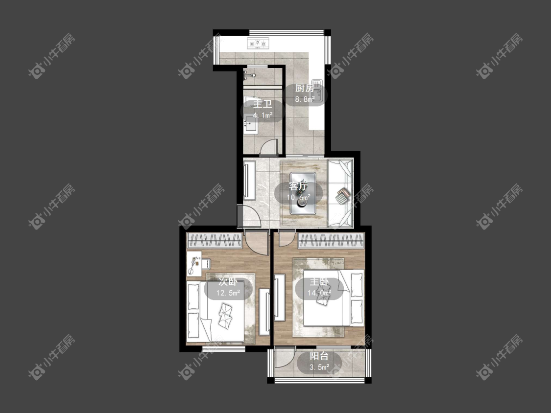 镇江凤凰新村在售二手房源户型图_小牛看房