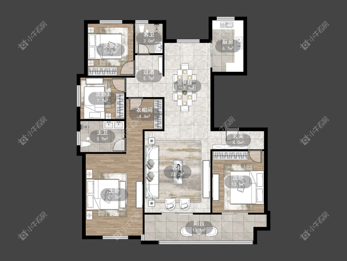 镇江天怡南郡在售二手房源户型图_小牛看房