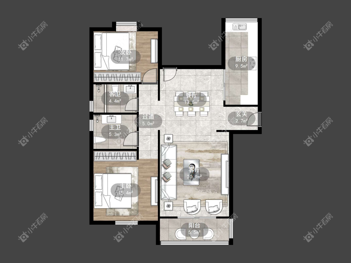 镇江丹金人家在售二手房源户型图_小牛看房