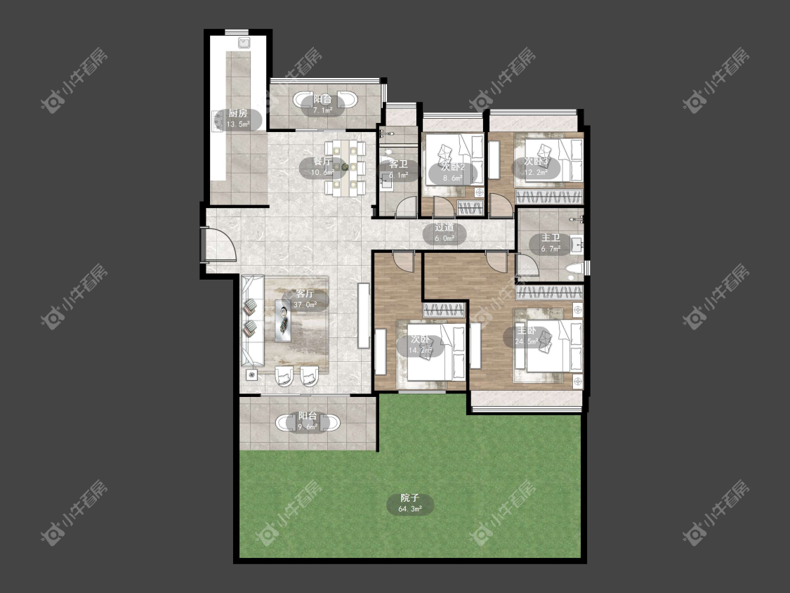 镇江碧桂园樾府在售二手房源户型图_小牛看房