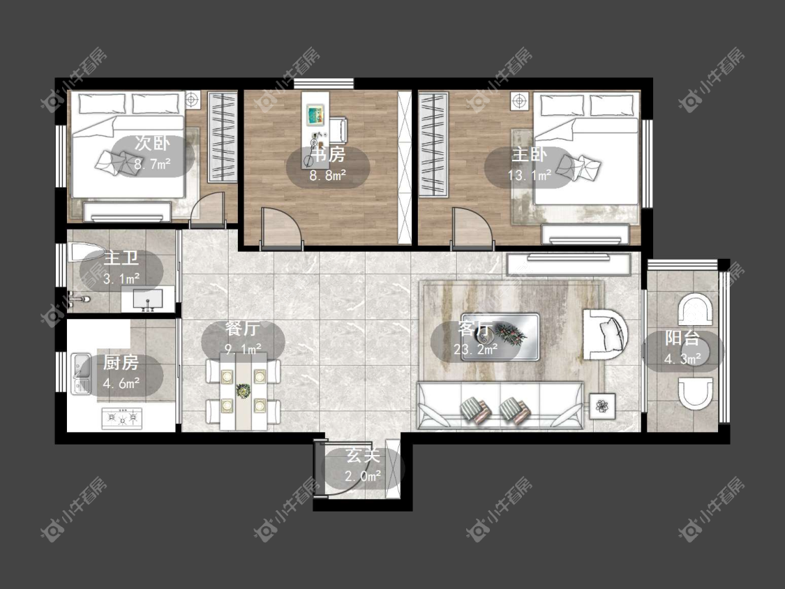 镇江玉乳泉小区在售二手房源户型图_小牛看房