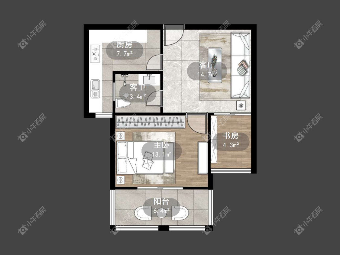 镇江华都锦城在售二手房源户型图_小牛看房