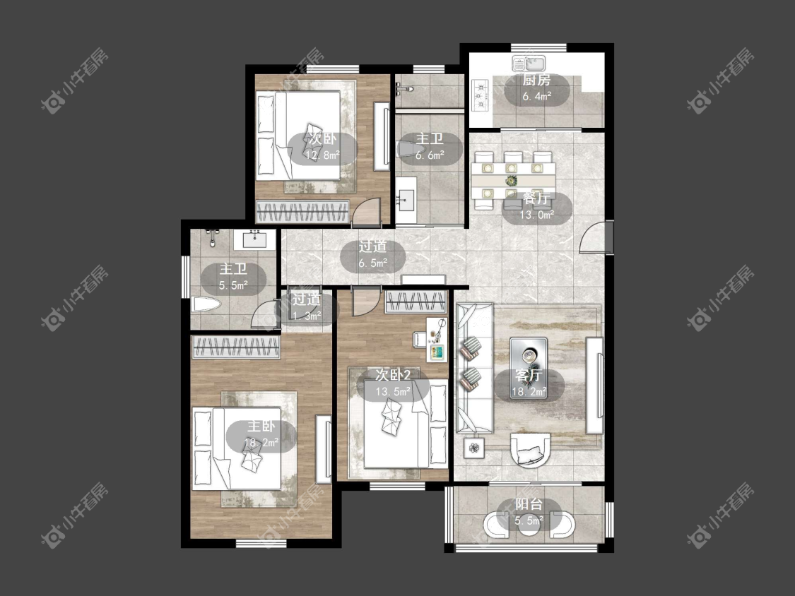 镇江佳景天城在售二手房源户型图_小牛看房