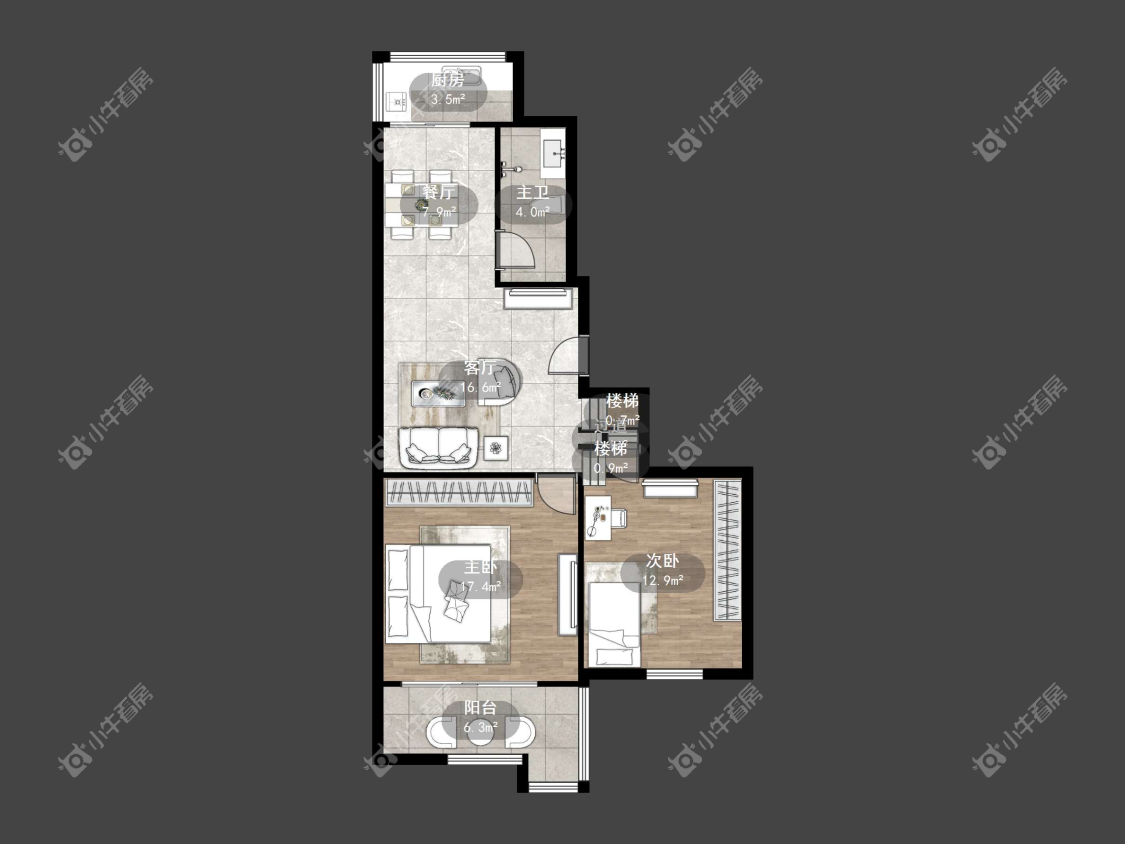 镇江大桥新村在售二手房源户型图_小牛看房