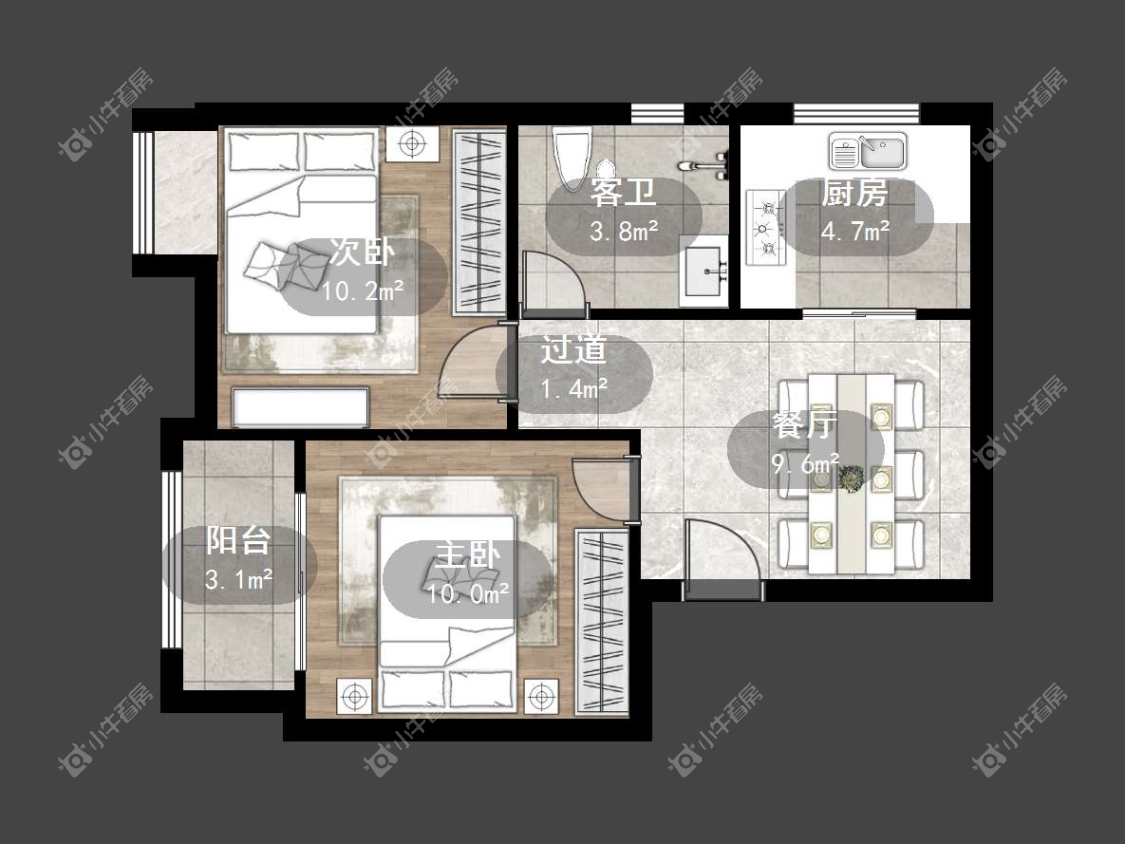 镇江碧桂园在售二手房源户型图_小牛看房