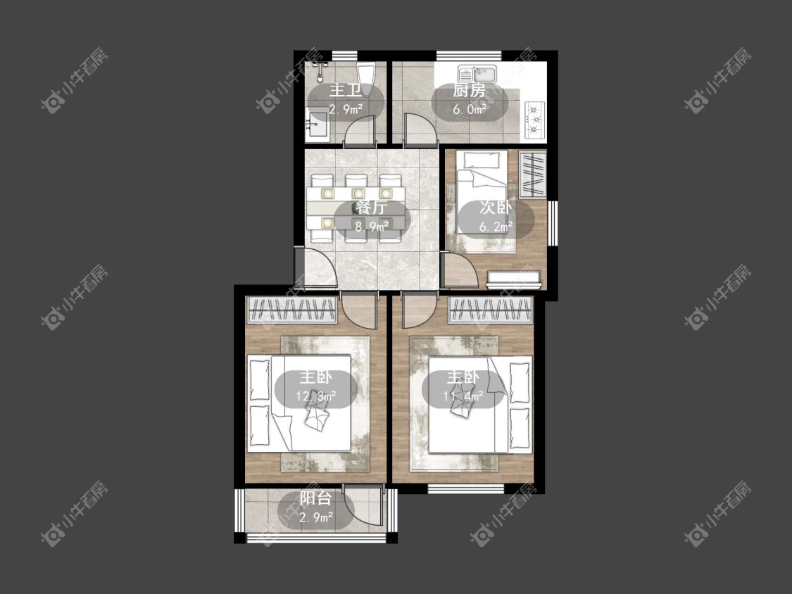 镇江丹化小区（城北小区）在售二手房源户型图_小牛看房