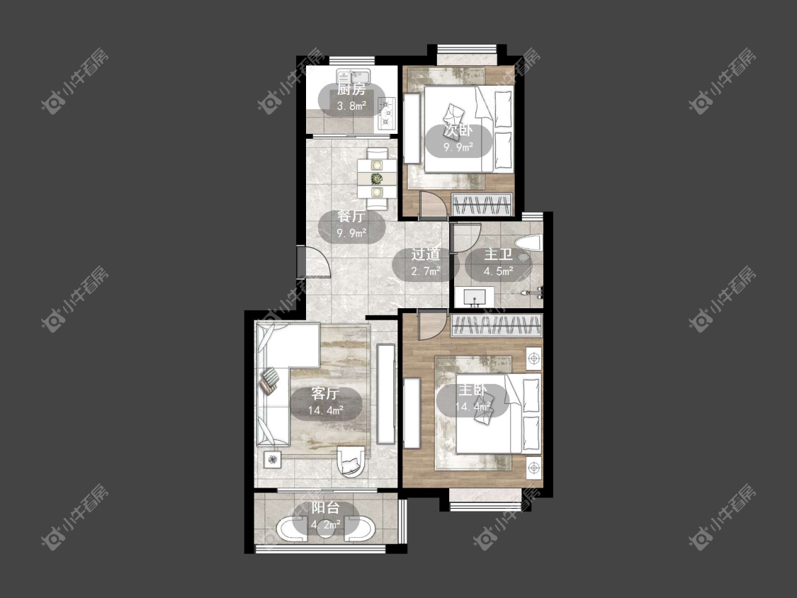 镇江惠泽苑在售二手房源户型图_小牛看房