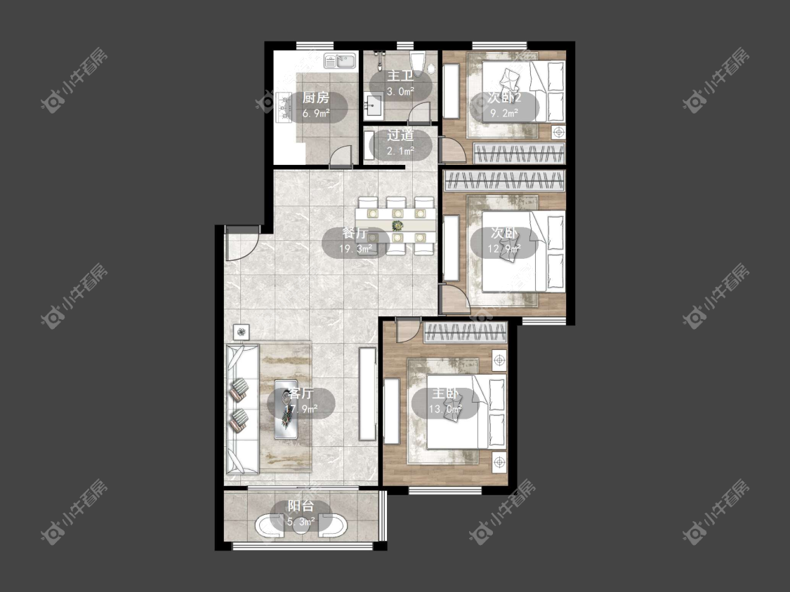 镇江万善园二村在售二手房源户型图_小牛看房