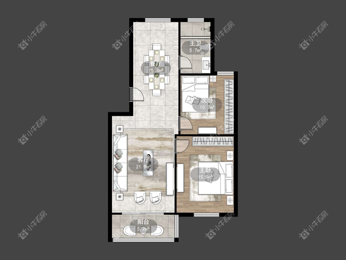 镇江清馨家园在售二手房源户型图_小牛看房