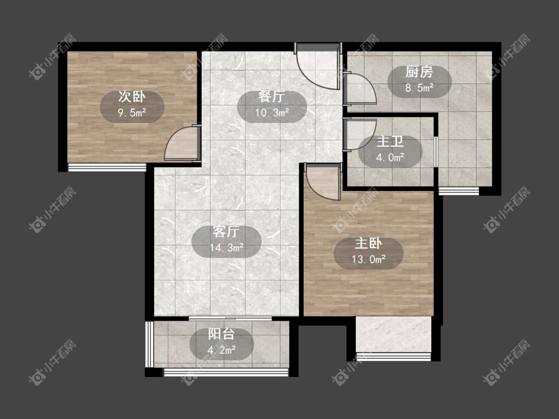 镇江美亚华悦在售二手房源户型图_小牛看房