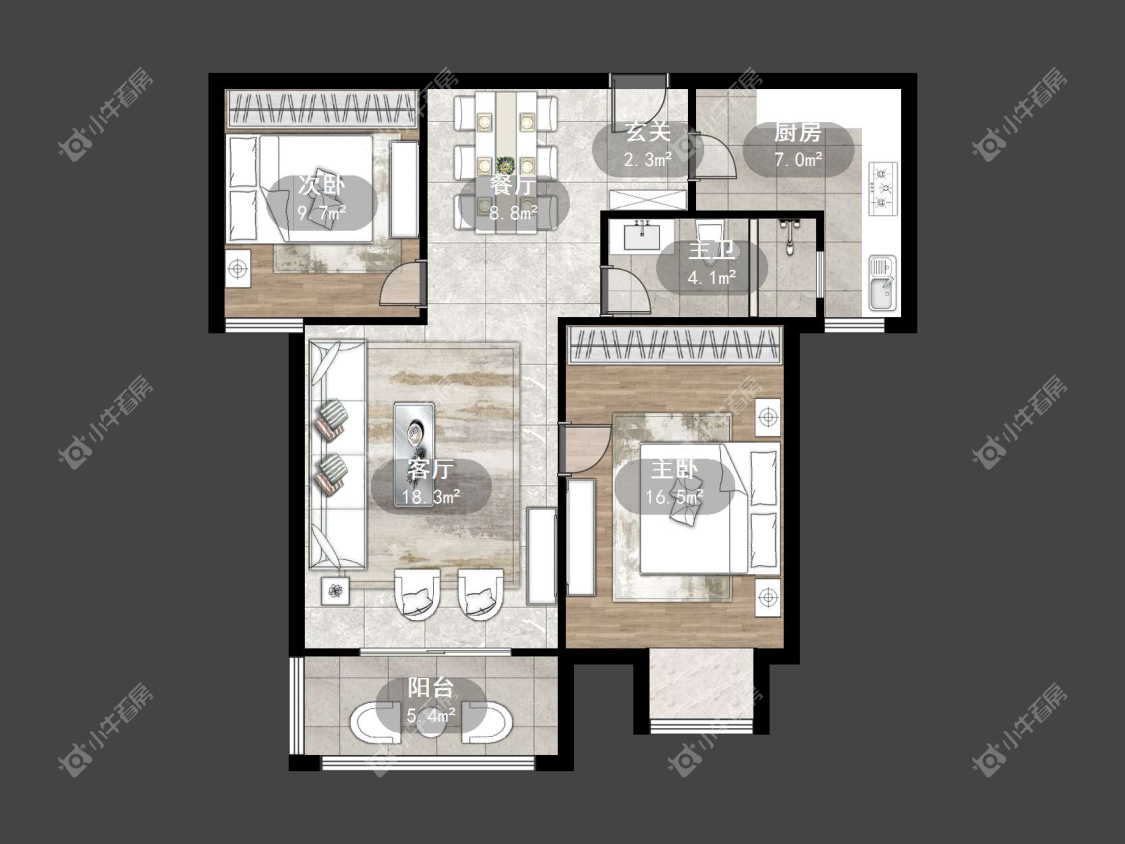 镇江嘉荟新城在售二手房源户型图_小牛看房